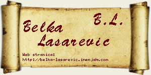 Belka Lašarević vizit kartica